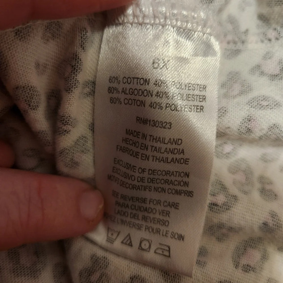 Kids Headquarters Girl's 6X Cute Long Sleeve Cat Blouse - Picture 6 of 8